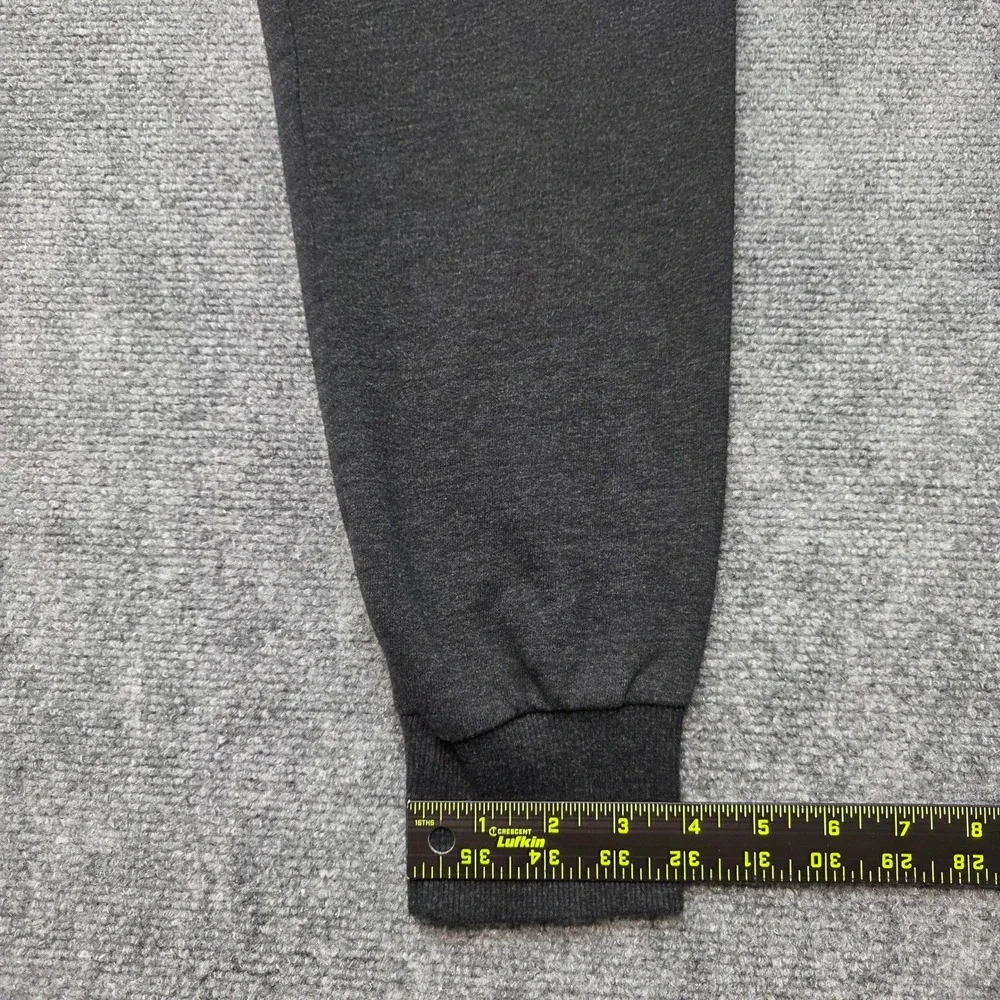 True Religion Men's Joggers Large Charcoal Gray Gold Horseshoe Logo Sweatpants